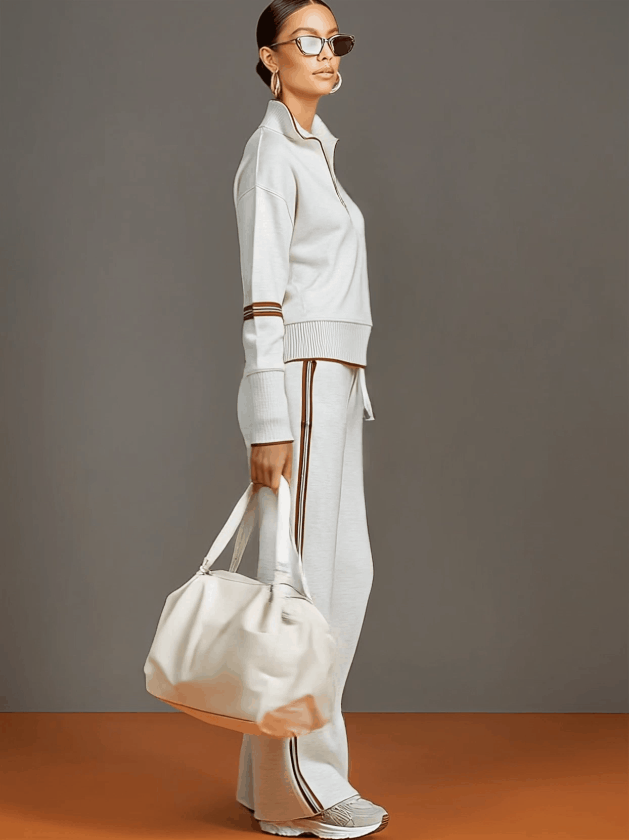 Half-zip tracksuit co-ord set
