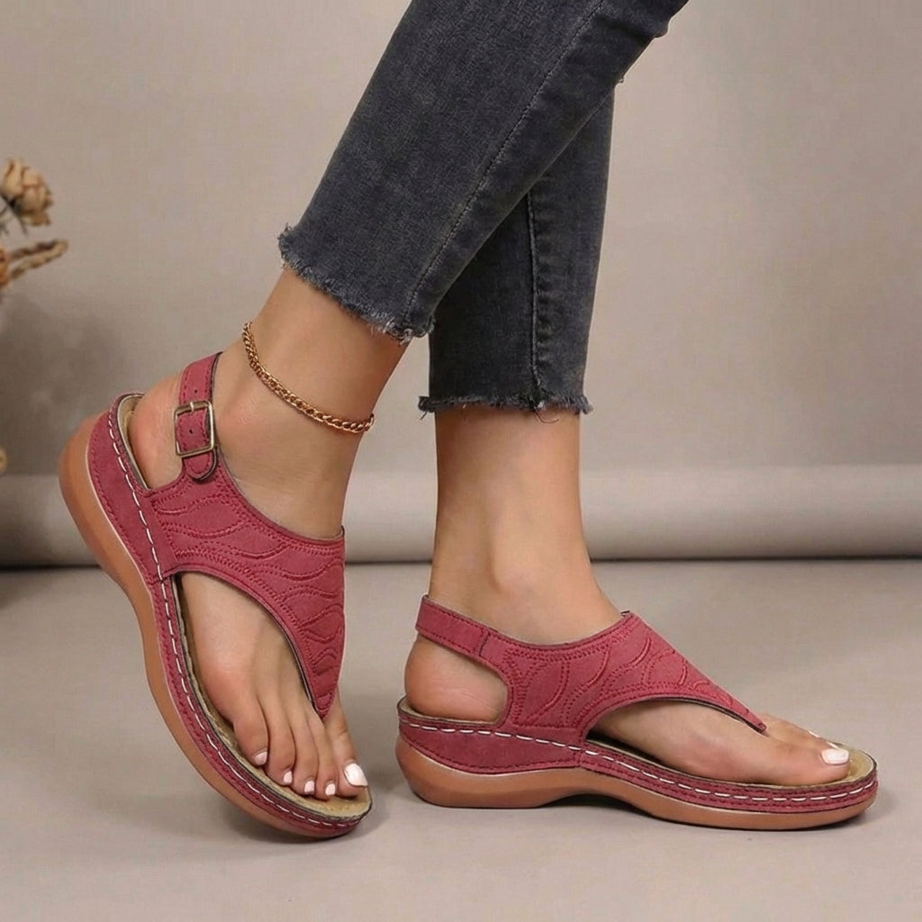 Serene Contoured Comfort Orthopedic Thong Sandal - Comfortable & Stylish