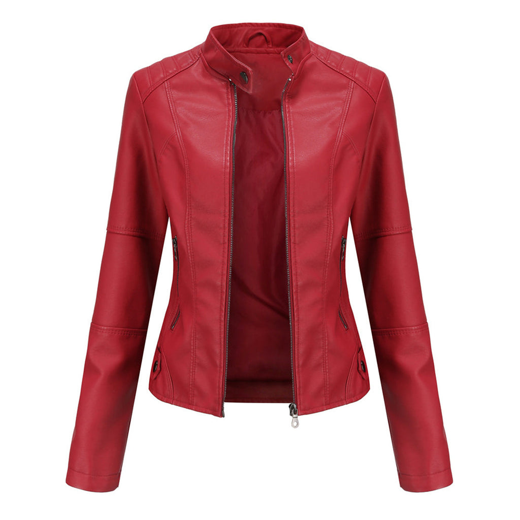 Black Leather-Look Jacket