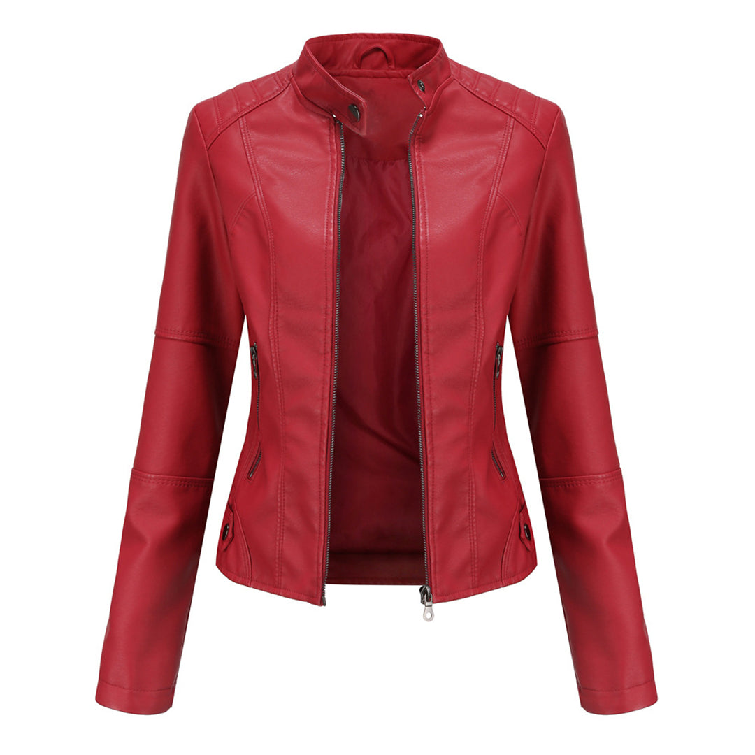 Black Leather-Look Jacket