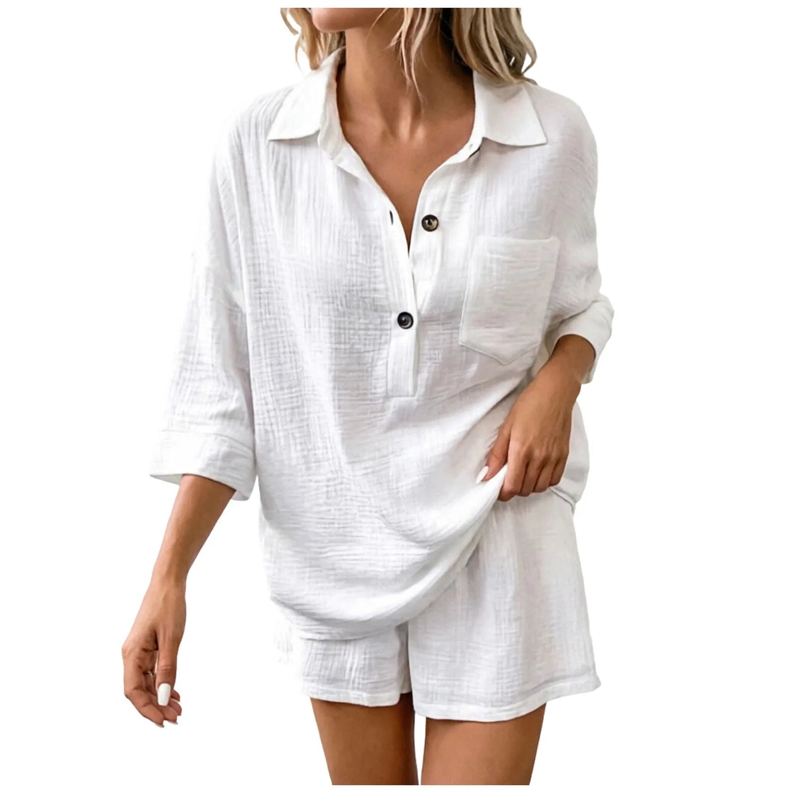 Women's Breathable Linen Summer Set