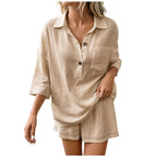 Women's Breathable Linen Summer Set