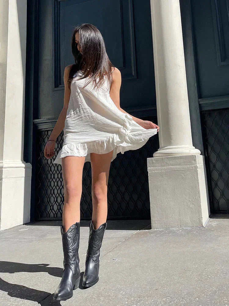 Gold metallic western cowboy Boots