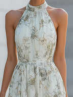 Fiona Flowy Halter Maxi Dress