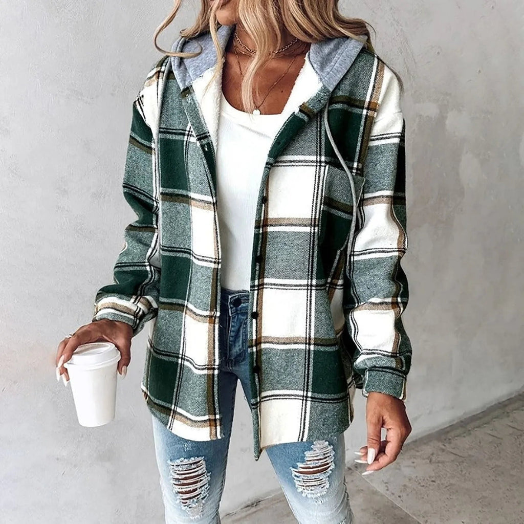 Green Cosy Overshirt, front view