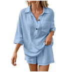 Women's Breathable Linen Summer Set