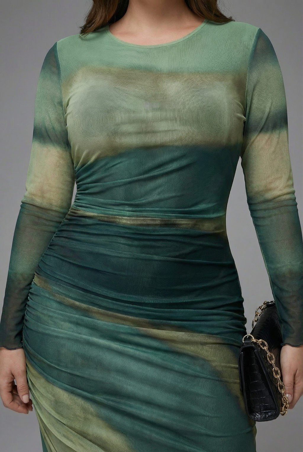 Women’s Tailored Long Sleeve Bodycon Maxi Dress