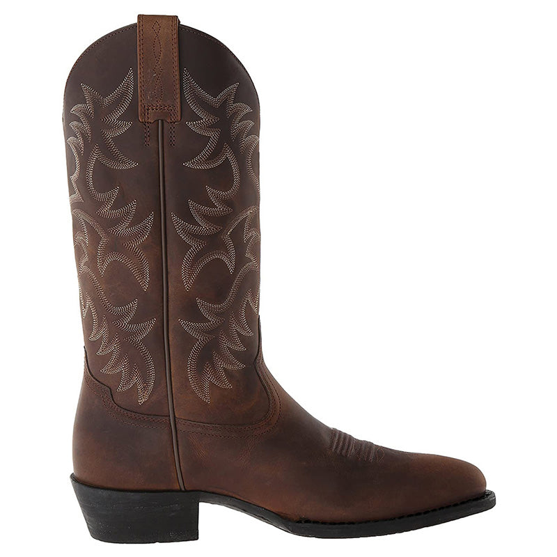 rugged western mid-calf Boots