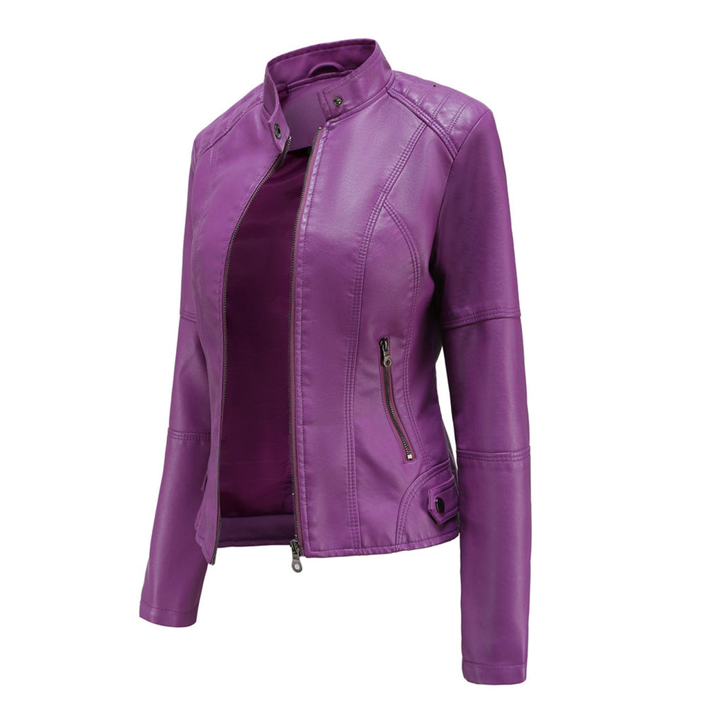 Black Leather-Look Jacket