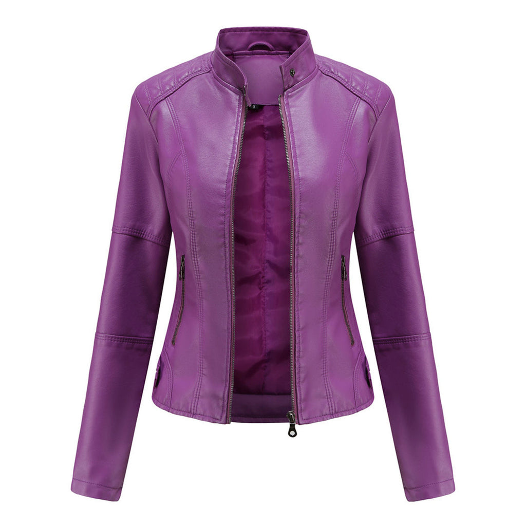 Black Leather-Look Jacket