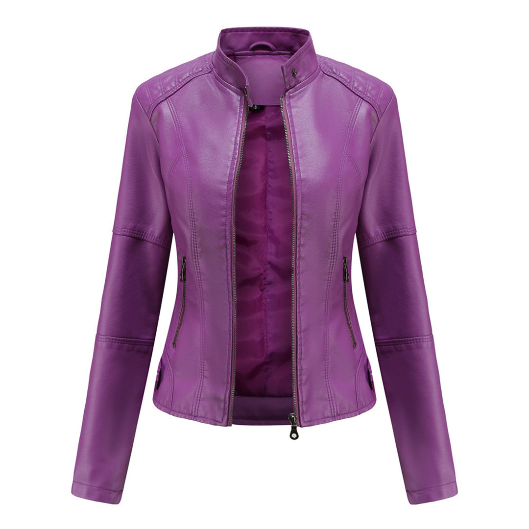 Black Leather-Look Jacket