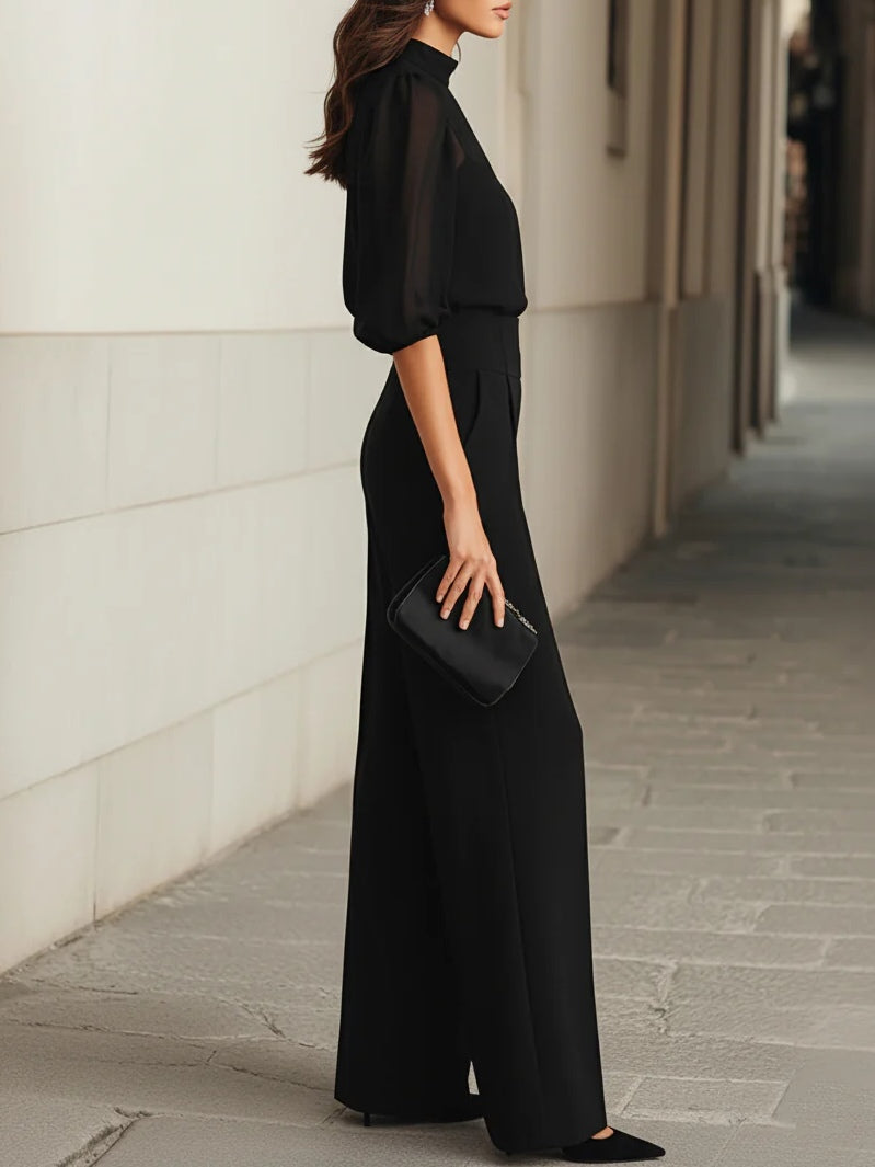 Black Sheer Camisole Co-ord Set