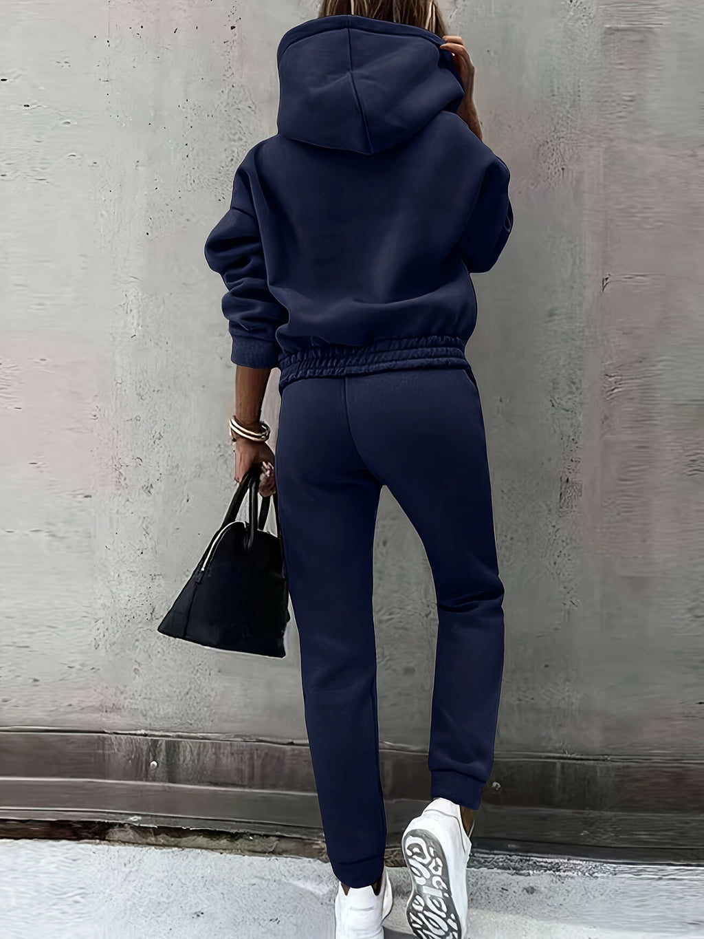 Red Relaxed Hooded Co-ord Set