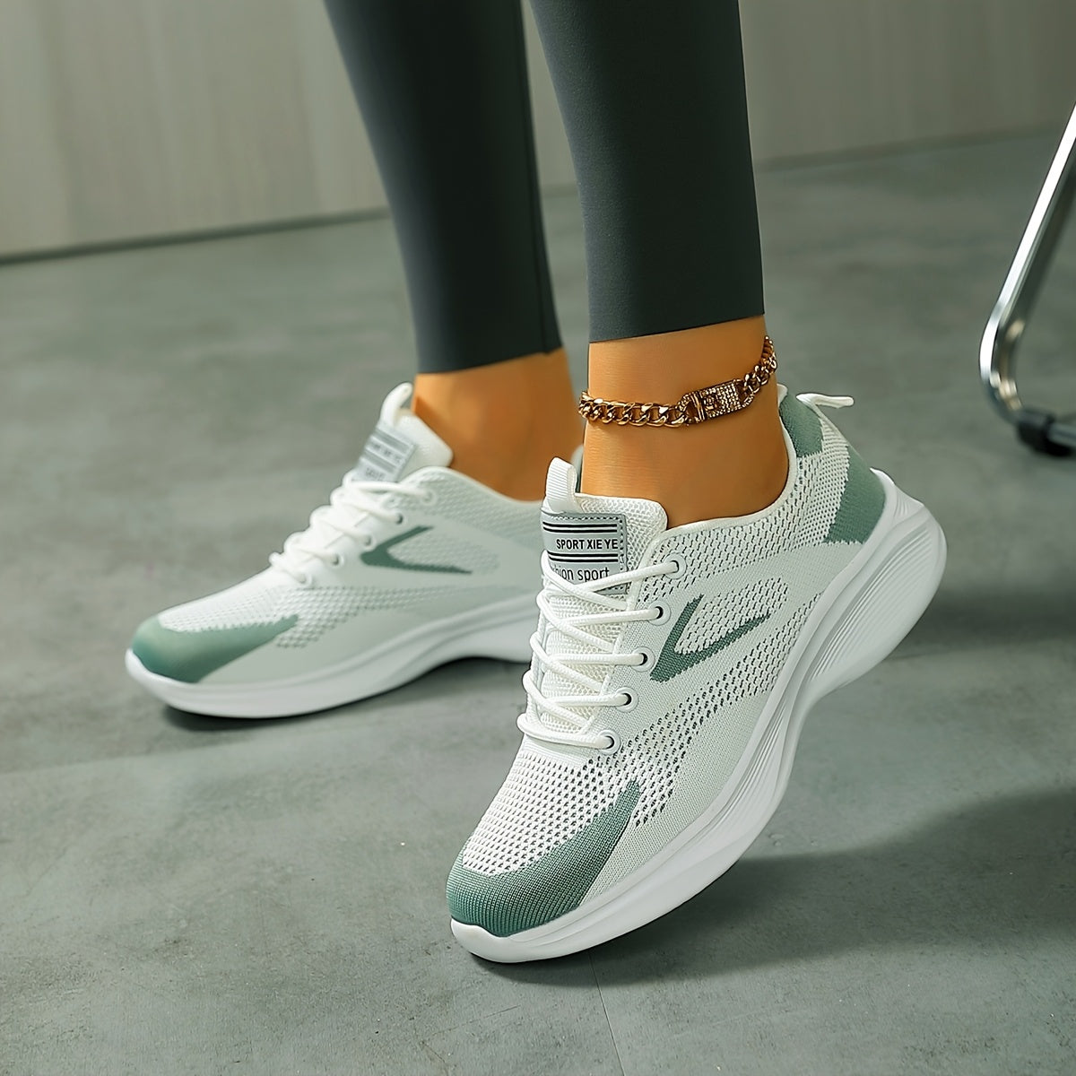 White and Gray lightweight everyday Sneakers