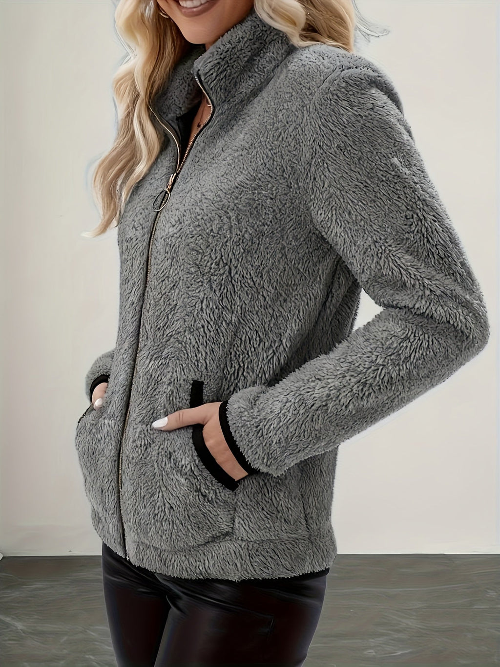 White Zip-Up Jacket