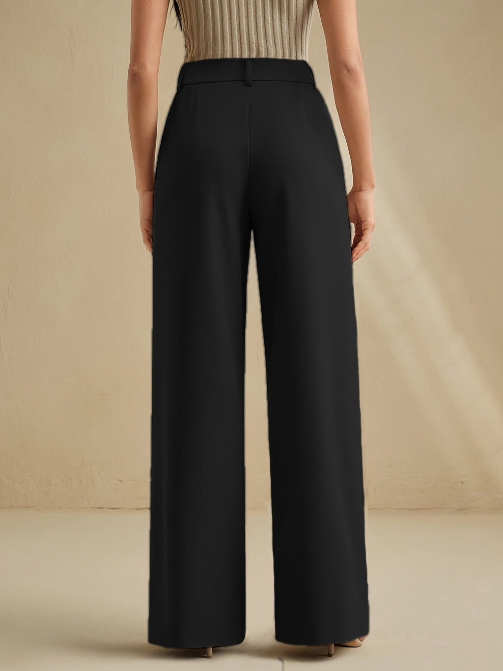 pleated wide-leg Pants