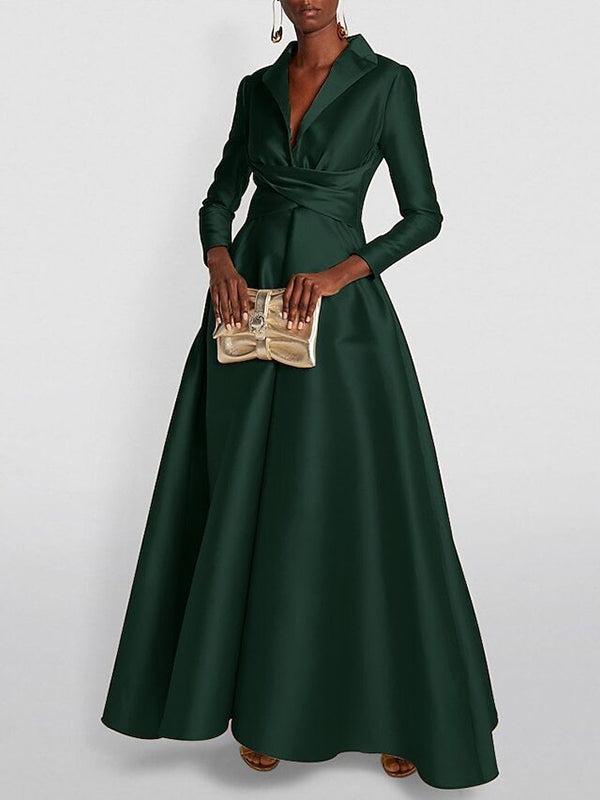 Gold A-Line Maxi Dress