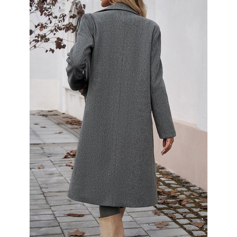 Dark Gray Longline Coat