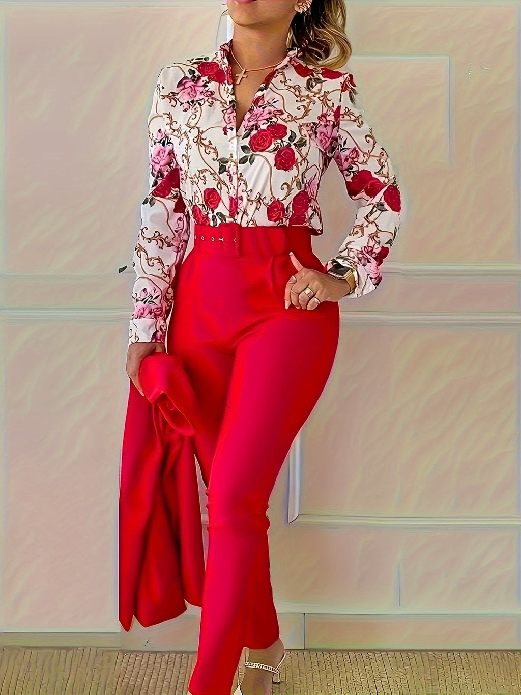 Elegant Floral Co-ord Set