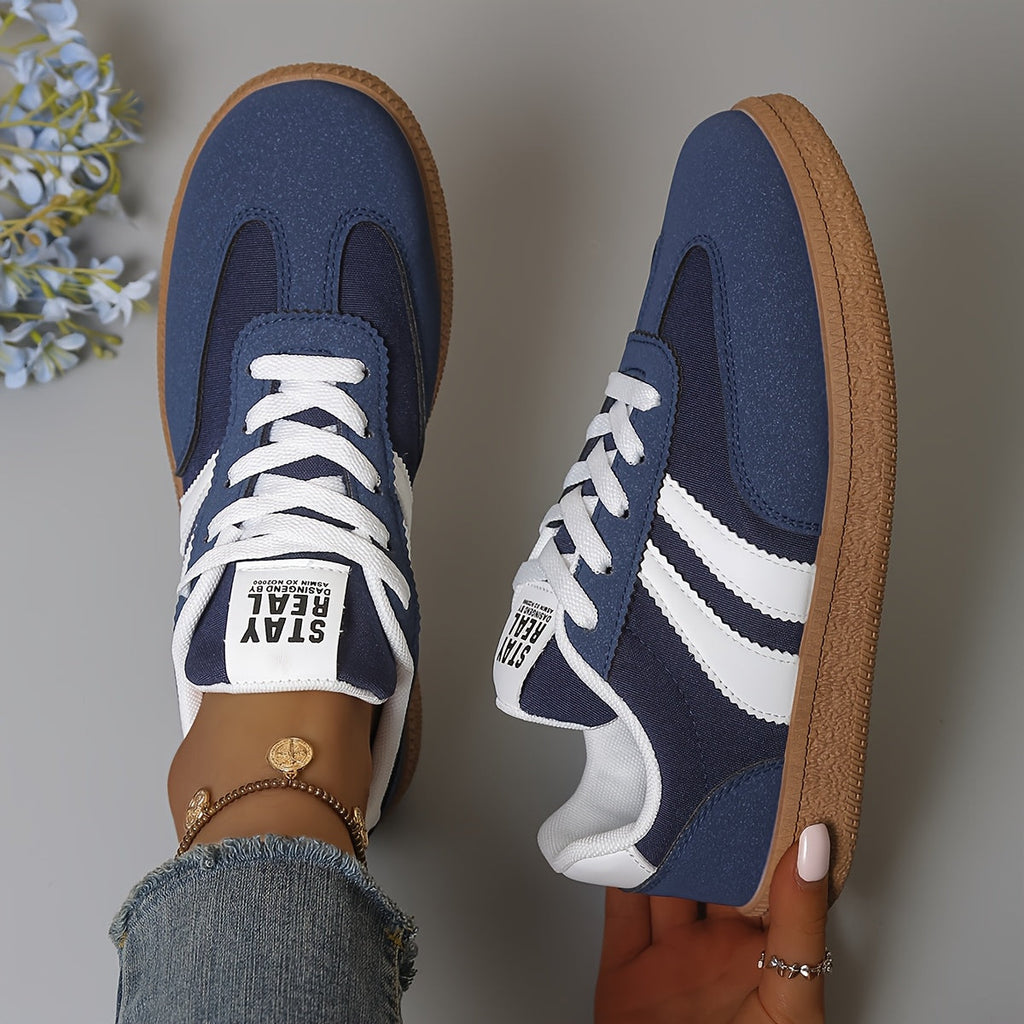 Blue classic lace-up Sneakers