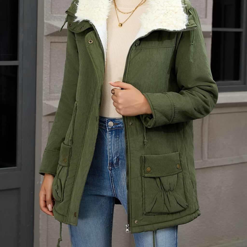 Fern Green Hooded Coat