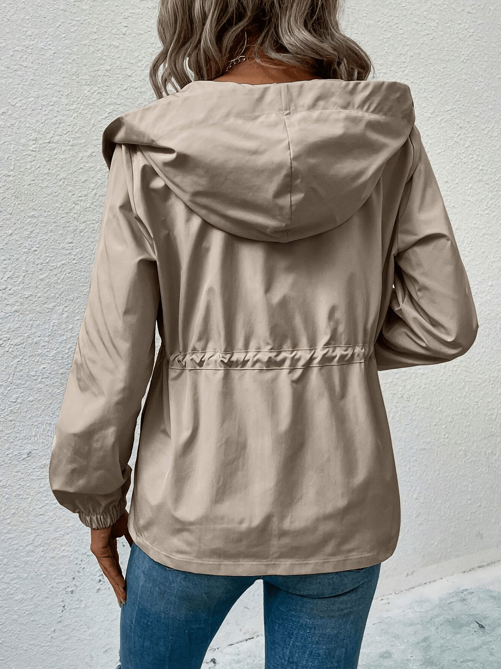 Khaki Hooded Coat