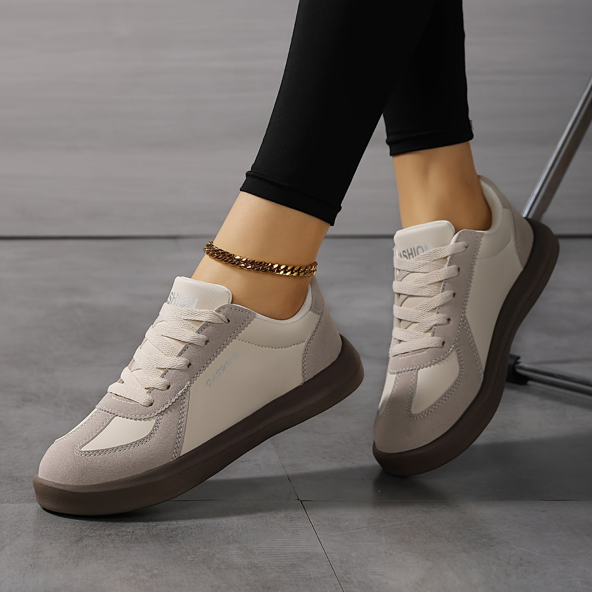 Black everyday lace-up Sneakers