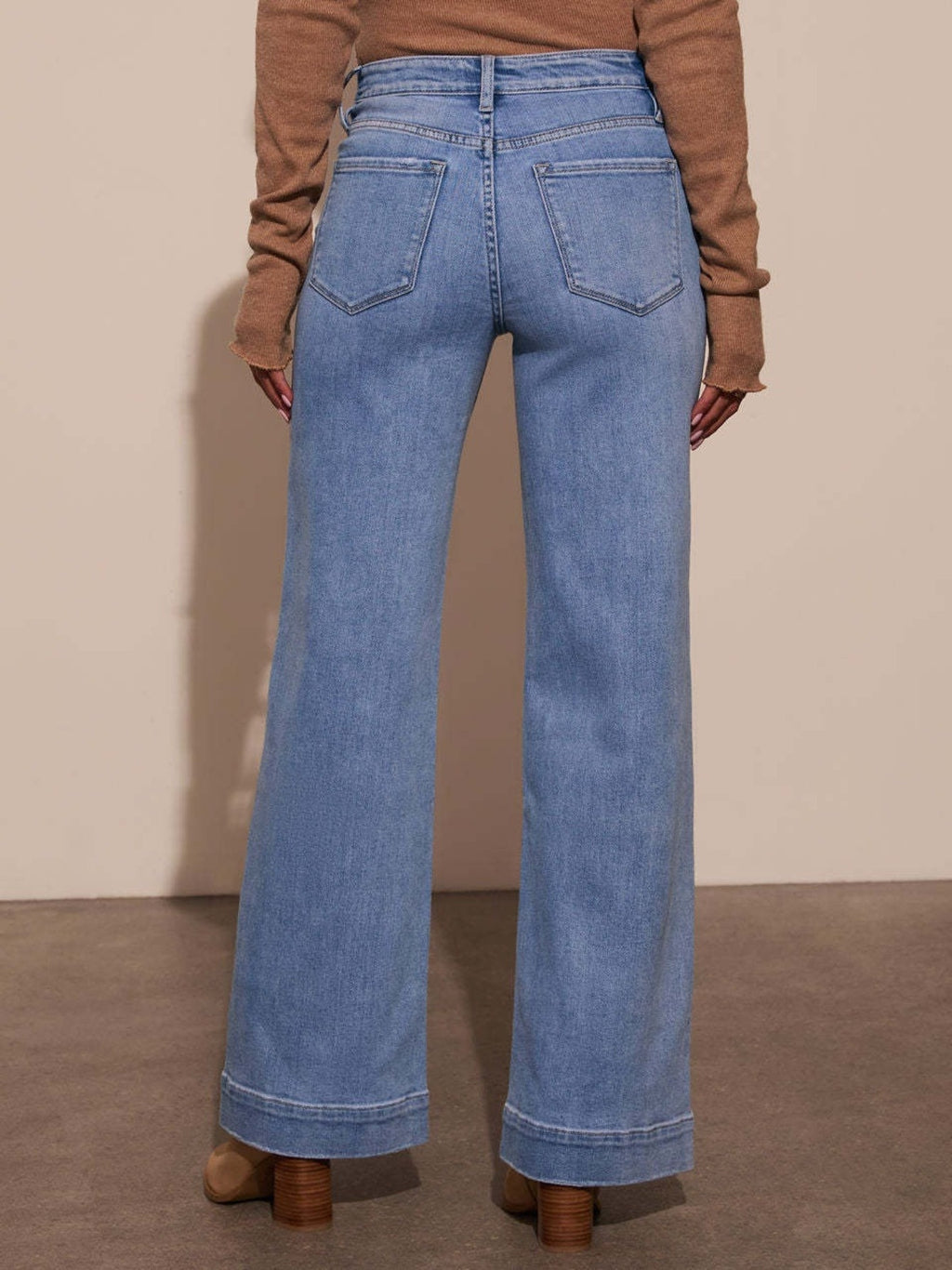 Light Blue Wide Leg Jeans