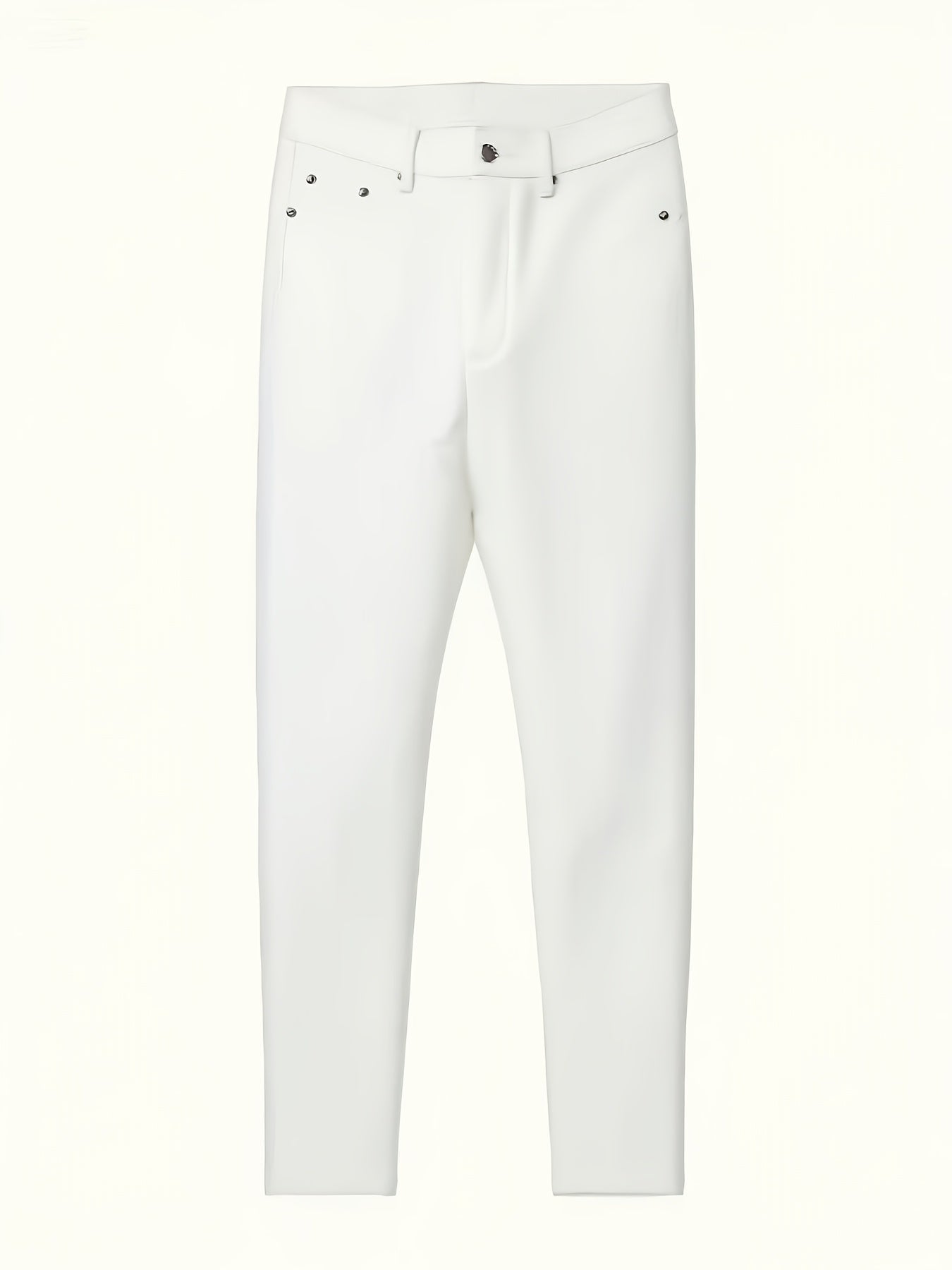 Ivory White Slim-Fit Skinny Jeans