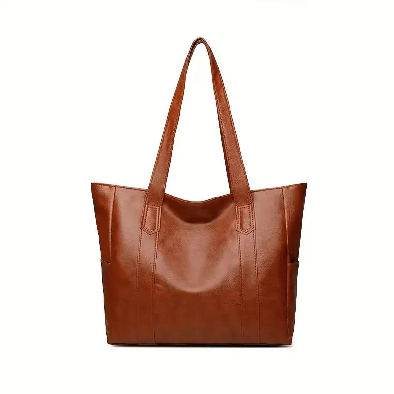 Black Zip-Closure Tote Bag
