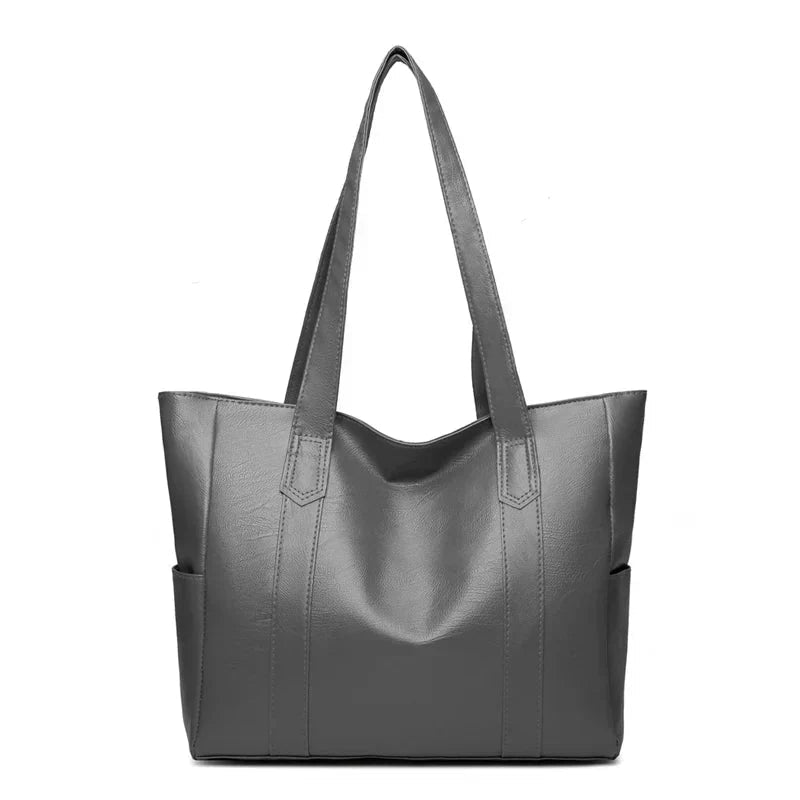 Black Zip-Closure Tote Bag
