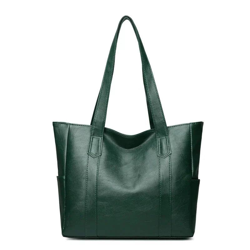 Black Zip-Closure Tote Bag