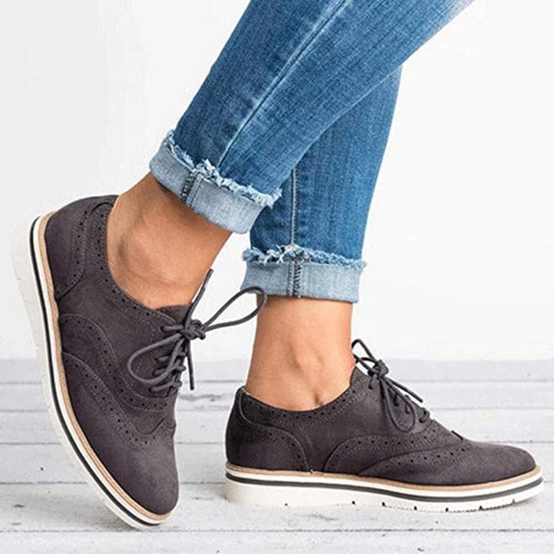 Gray Suede Derby Loafers