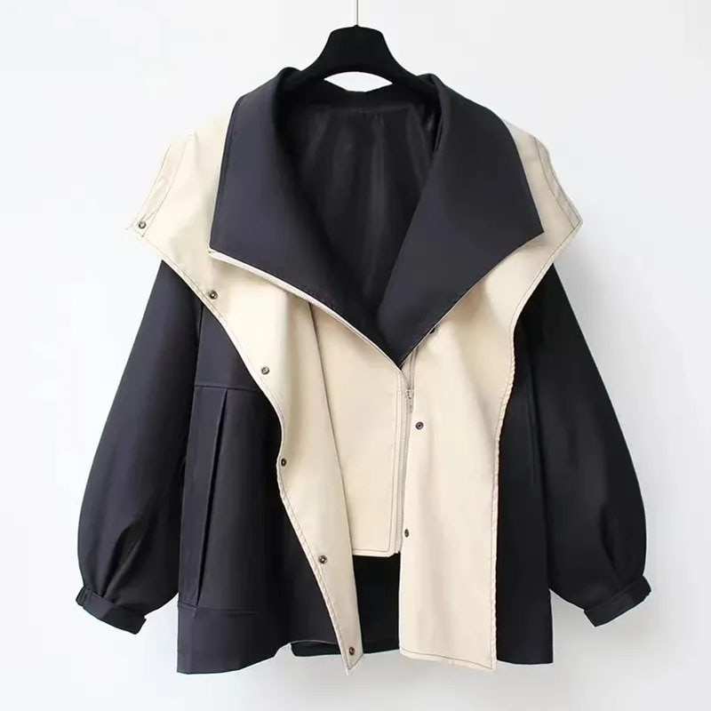 Black Hooded Trench Coat