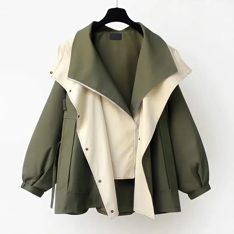 Black Hooded Trench Coat