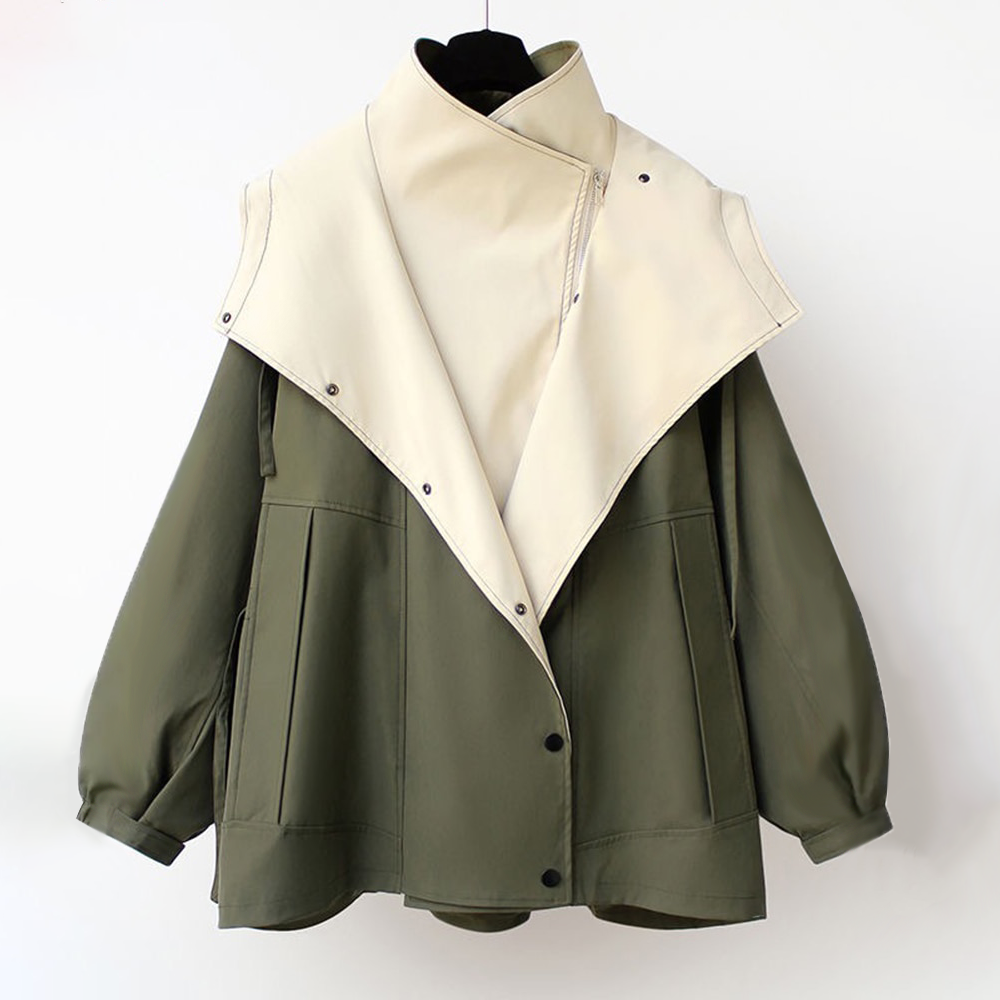 Black Hooded Trench Coat