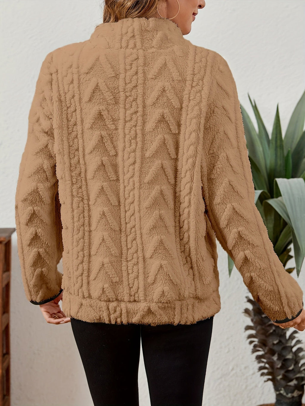 Cozy Half-Zip Sweater with Kangaroo Pocket