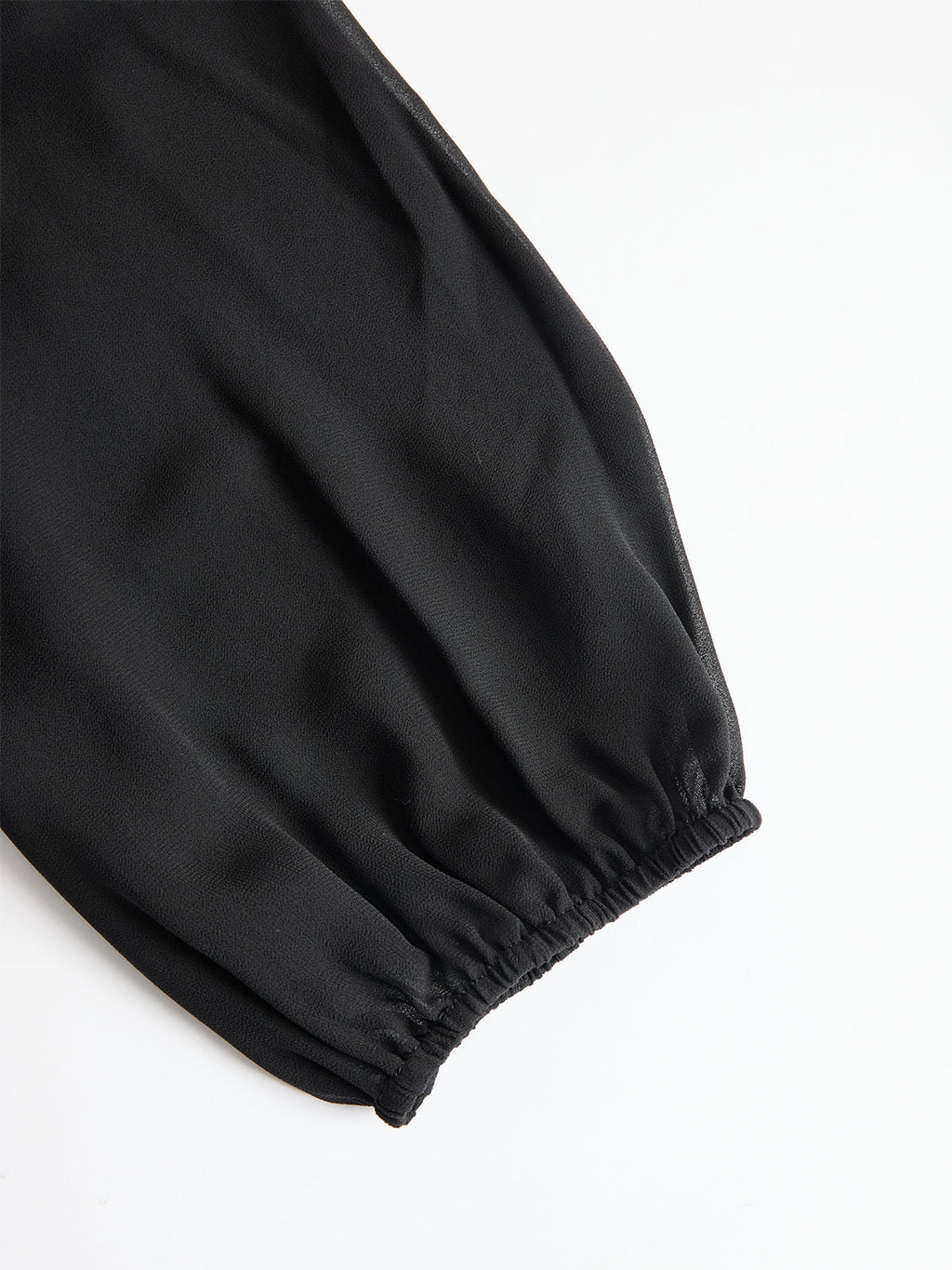 High-Neck Puff Sleeve Jumpsuit