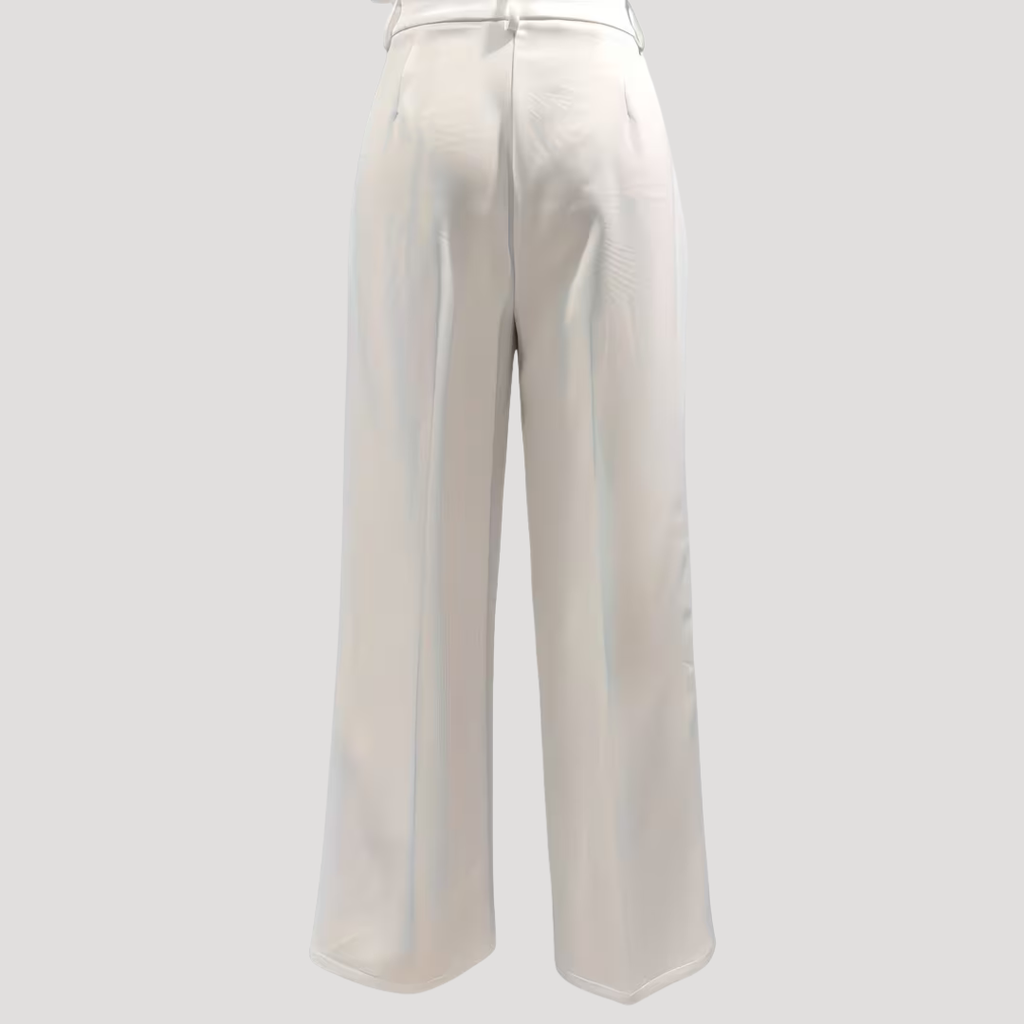 Black high-waist wide-leg Pants
