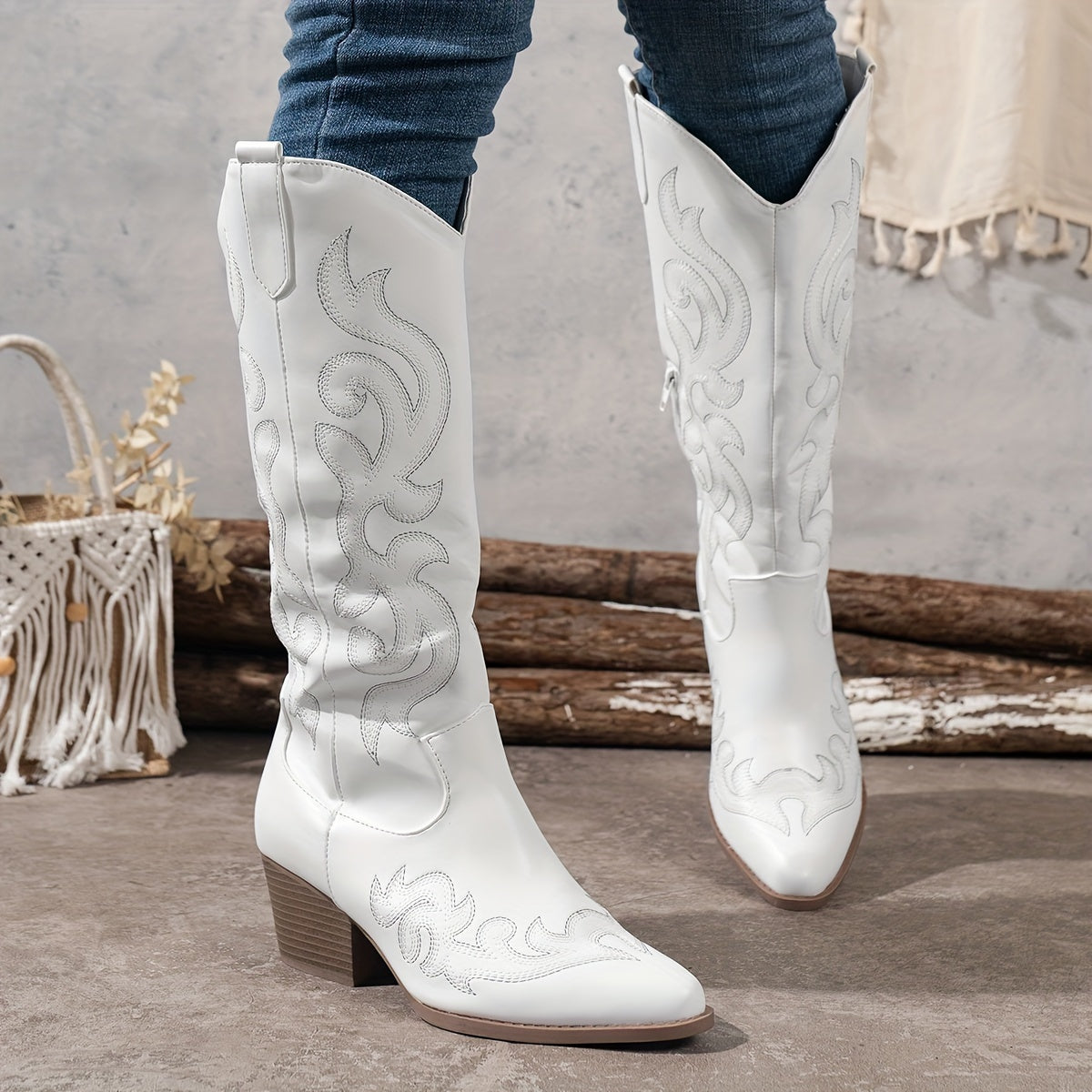 knee-high cowboy Boots
