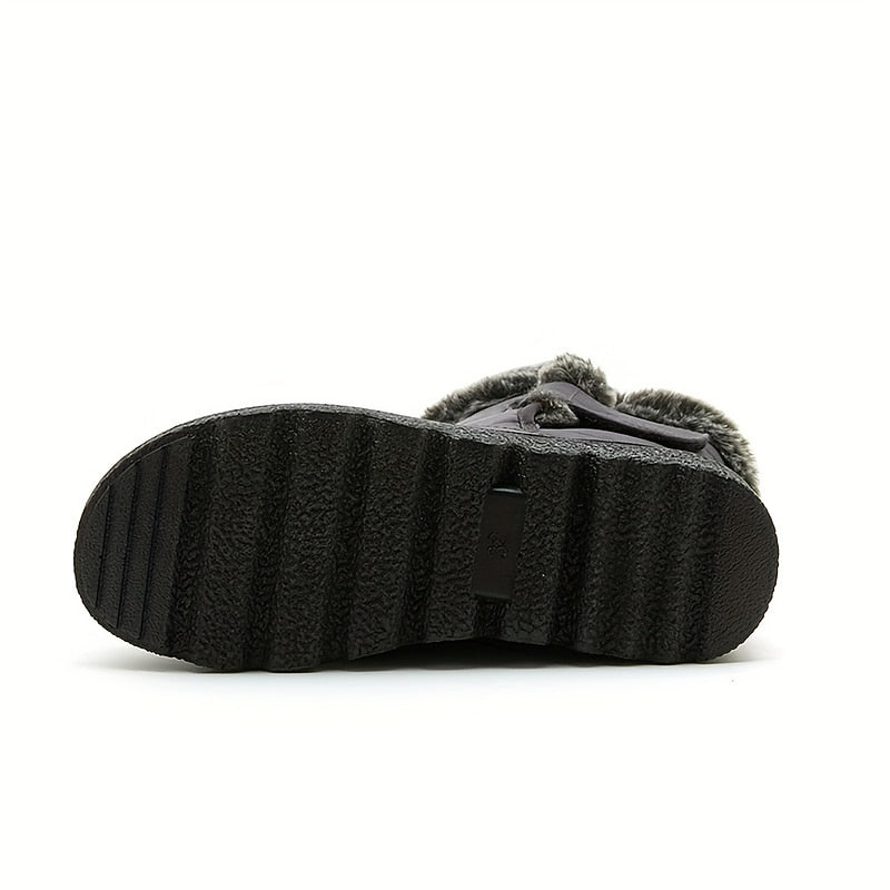 fur-trimmed winter snow Boots