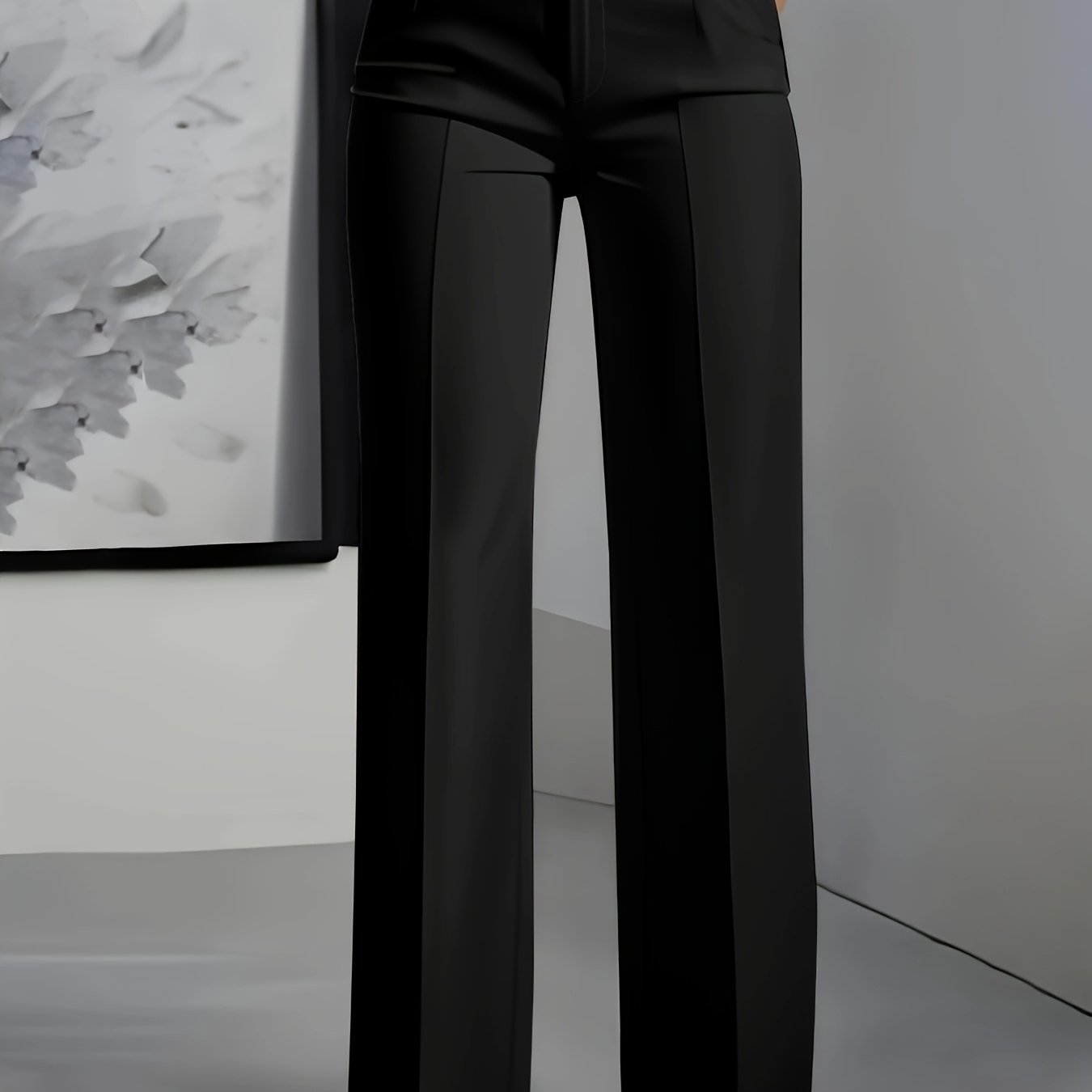 White tailored wide-leg Pants