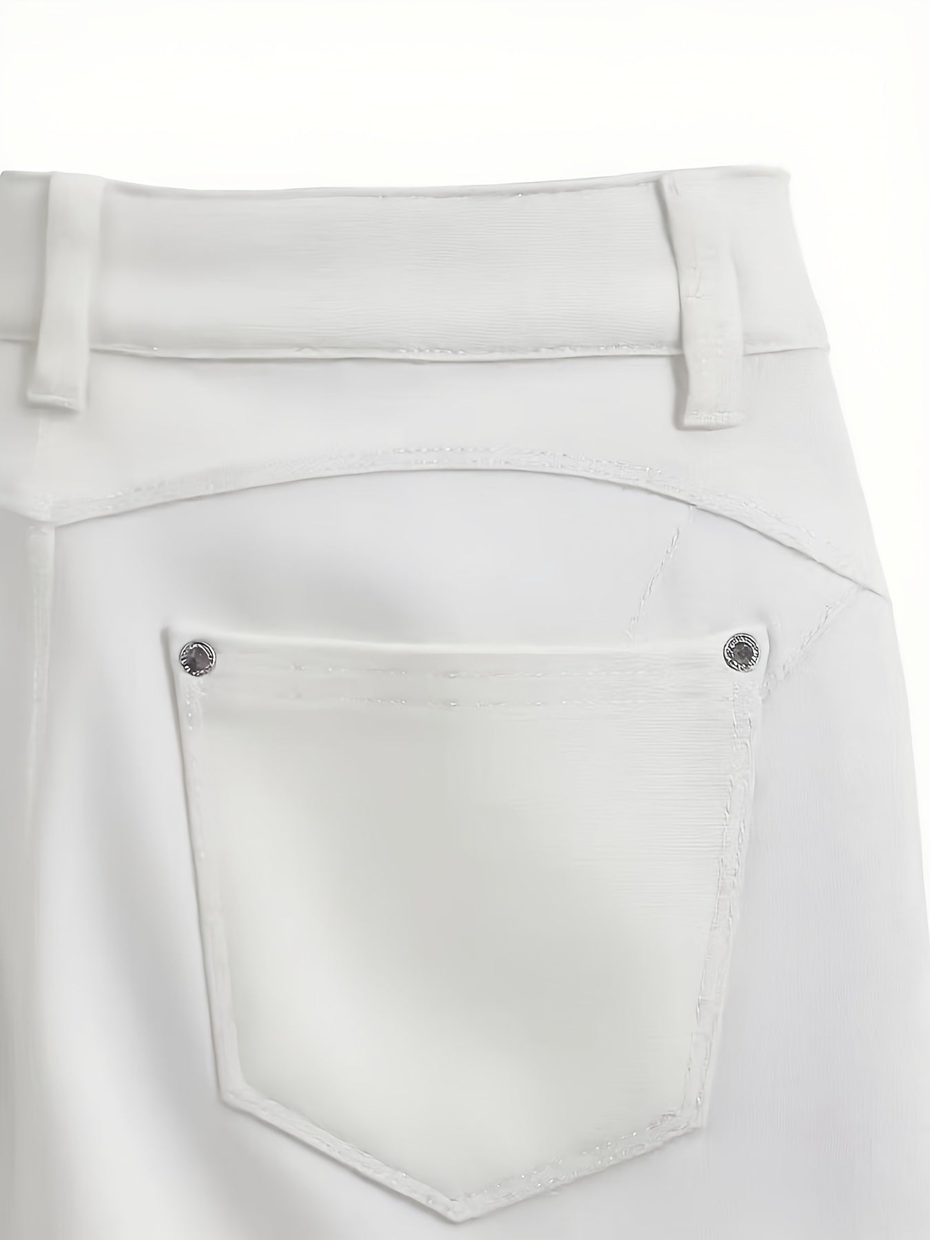 Ivory White Slim-Fit Skinny Jeans