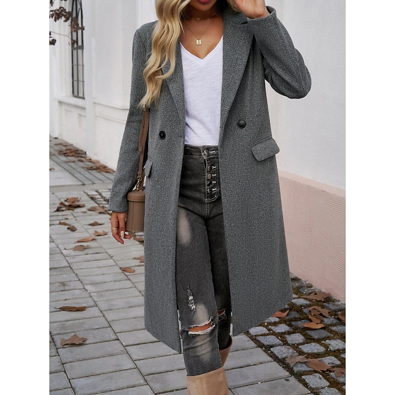 Dark Gray Longline Coat