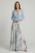 Women's Chiffon Floral Maxi Dress