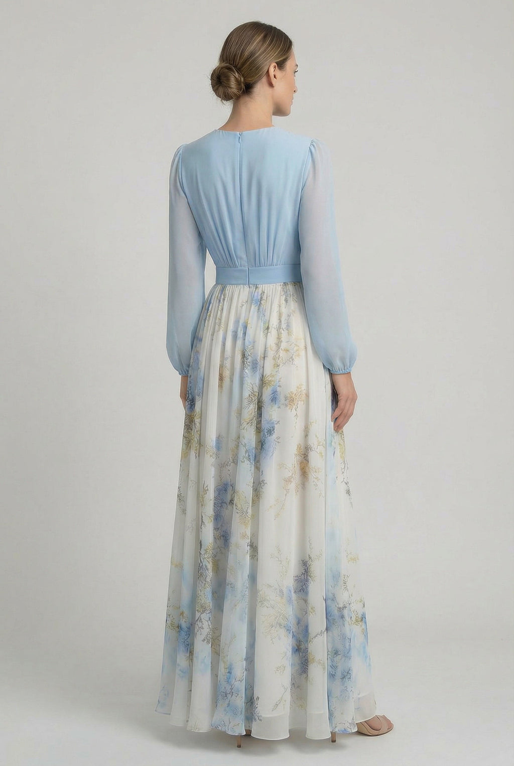 Women's Chiffon Floral Maxi Dress