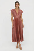 Pleated Sleeveless Maxi Dress Summer