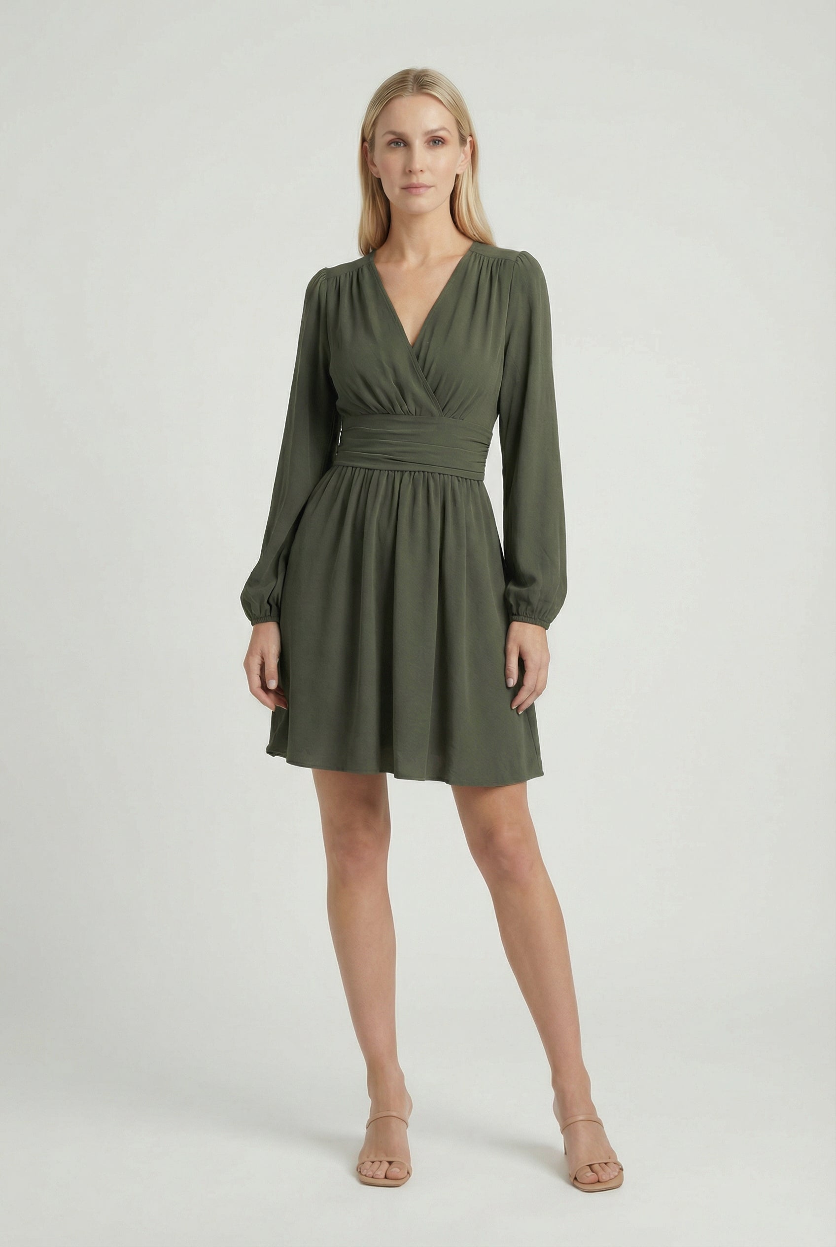 Women's Lightweight Pleated Midi Dress