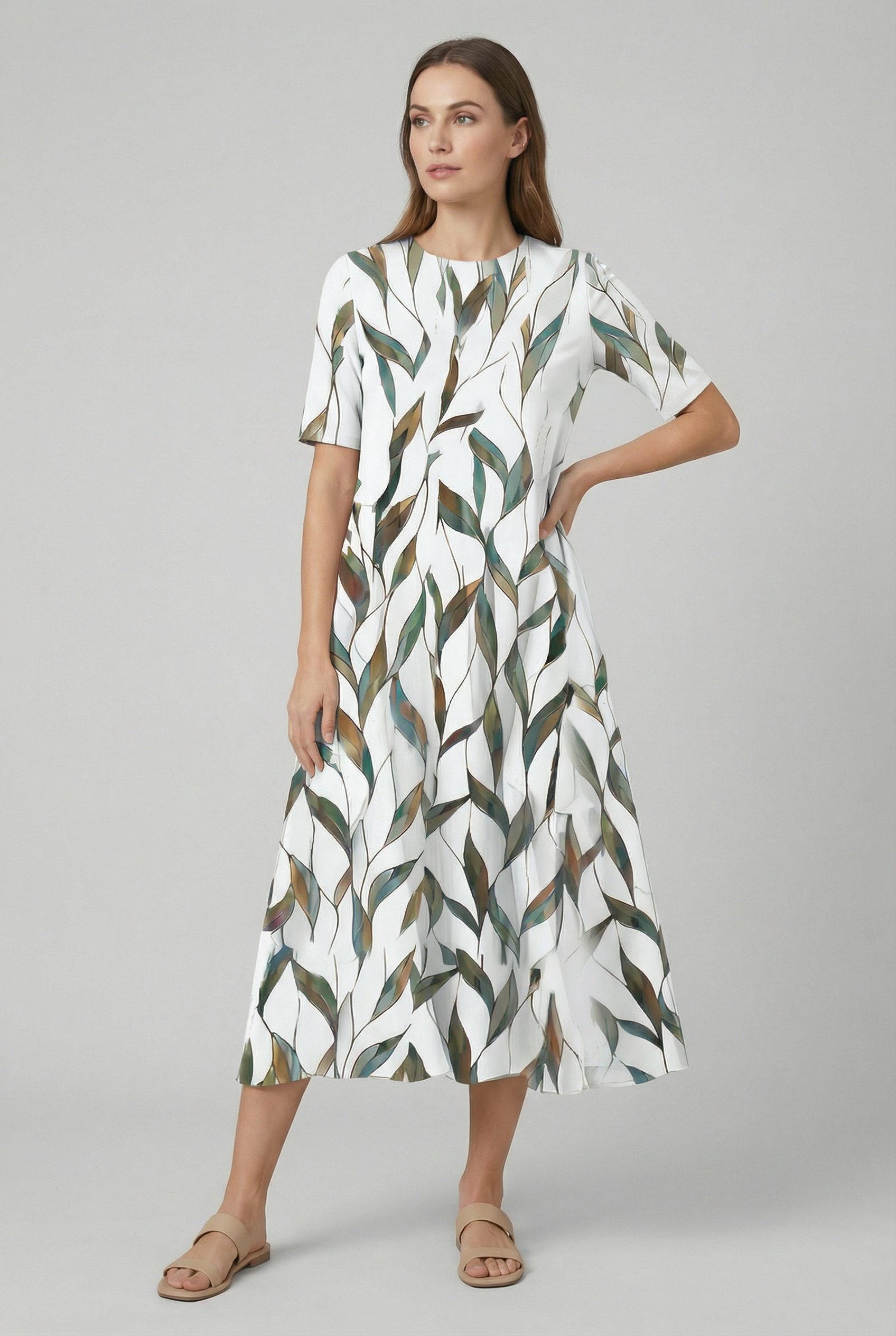 Women's Floral Summer Midi Dress