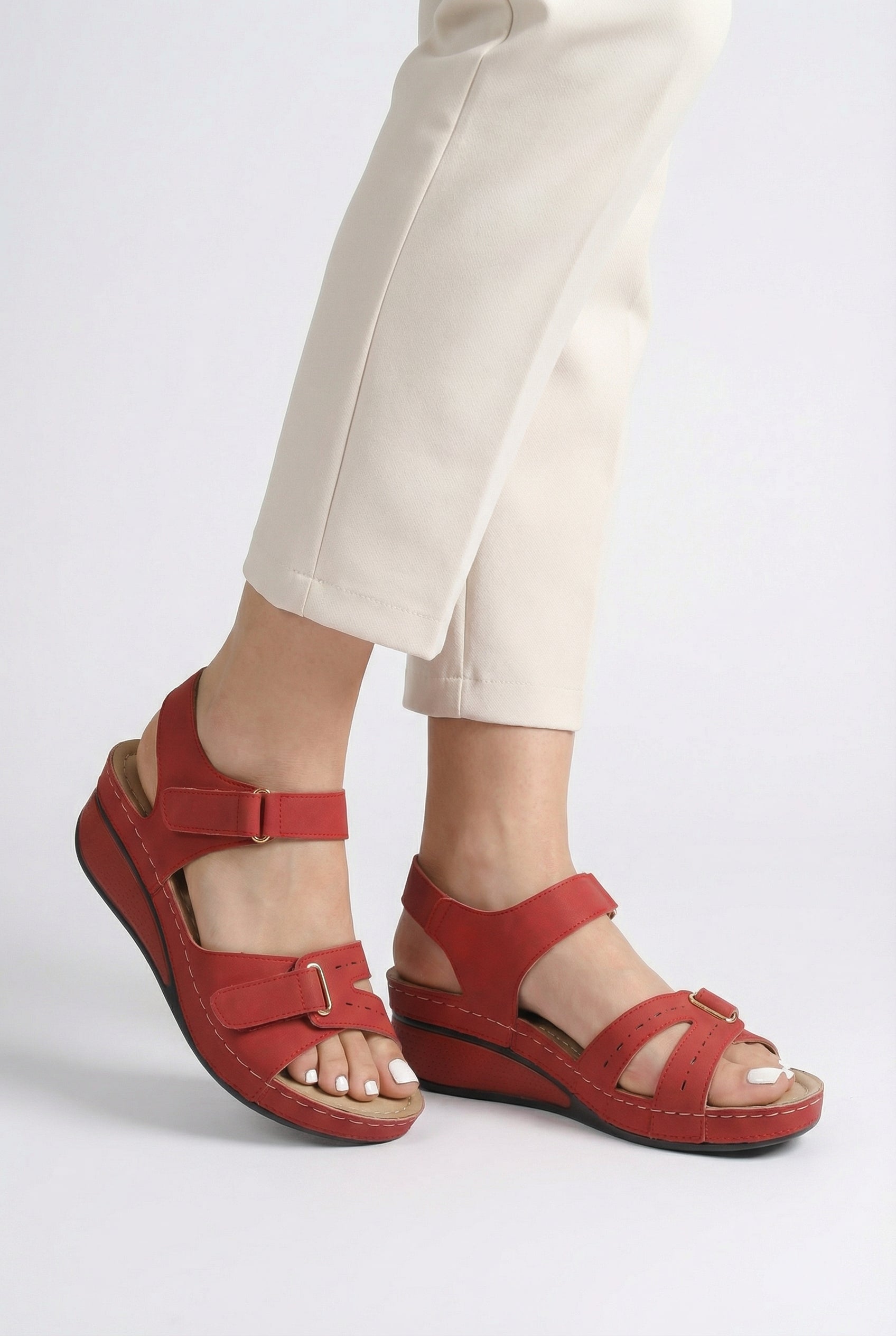 Women's Lightweight Vegan Leather Sandals